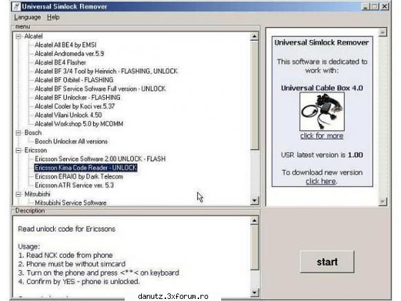 Universal Simlock Remover(Mobile) - version 1.11 released What`s new: 1) - ---===Tehnologie Mobila===---