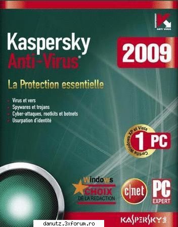 cracul de activare a licentei  karspersky 2009
  ... 5.2009.rar kaspersky 2009 crack