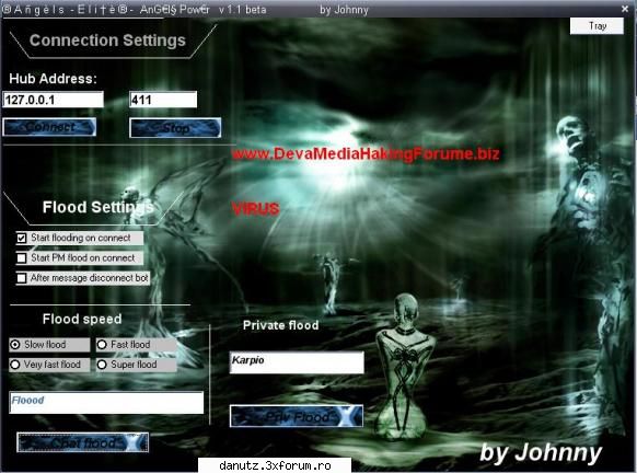 angelflood flooder for dc++ odc hub tested