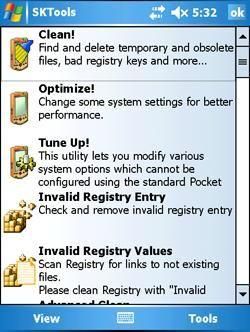 sktools v3.1.6 sktools mobile 2.1 toolkit. cleaning the registry and the file system, freeup ram,